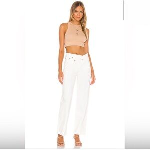 Agolde Crisscross Wide Leg in Paste Color